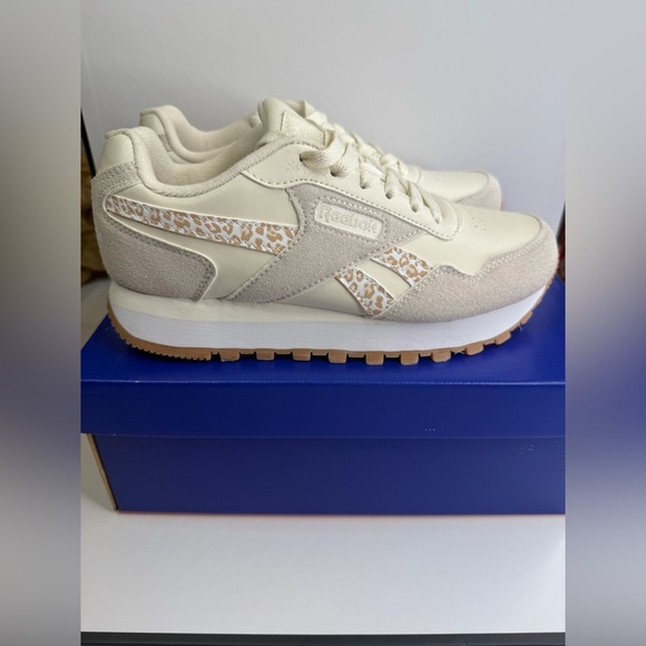 Reebok Shoes - Reebok Classic Women's Cream / Leopard Sneakers 🐆